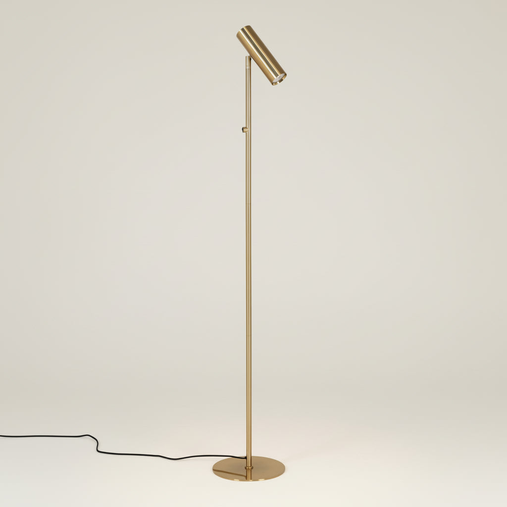 Paris gulvlampe messing