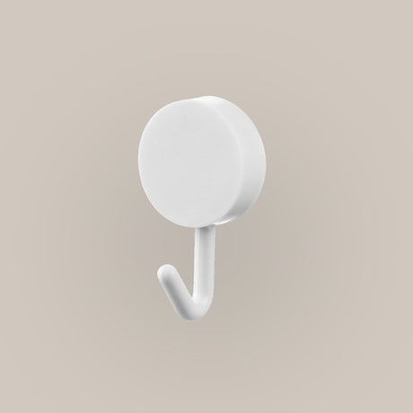 Selvklebende knagg til oppbevaring av håndduk, kluter og klær i hvit matt