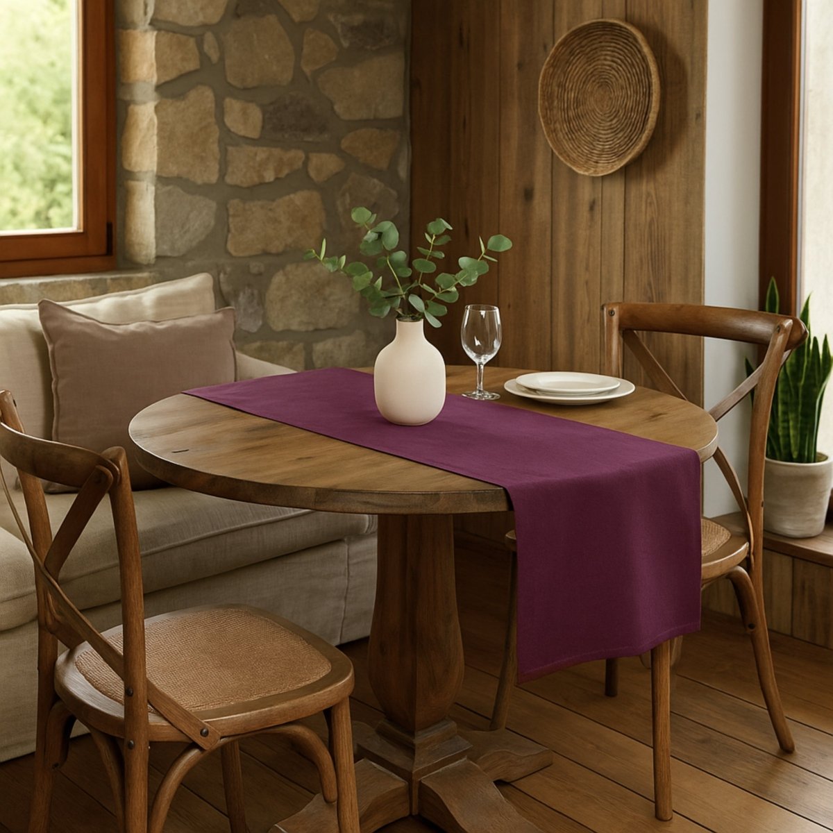 Bordløber lilla 40 x 140 cm - Lindas Dekor