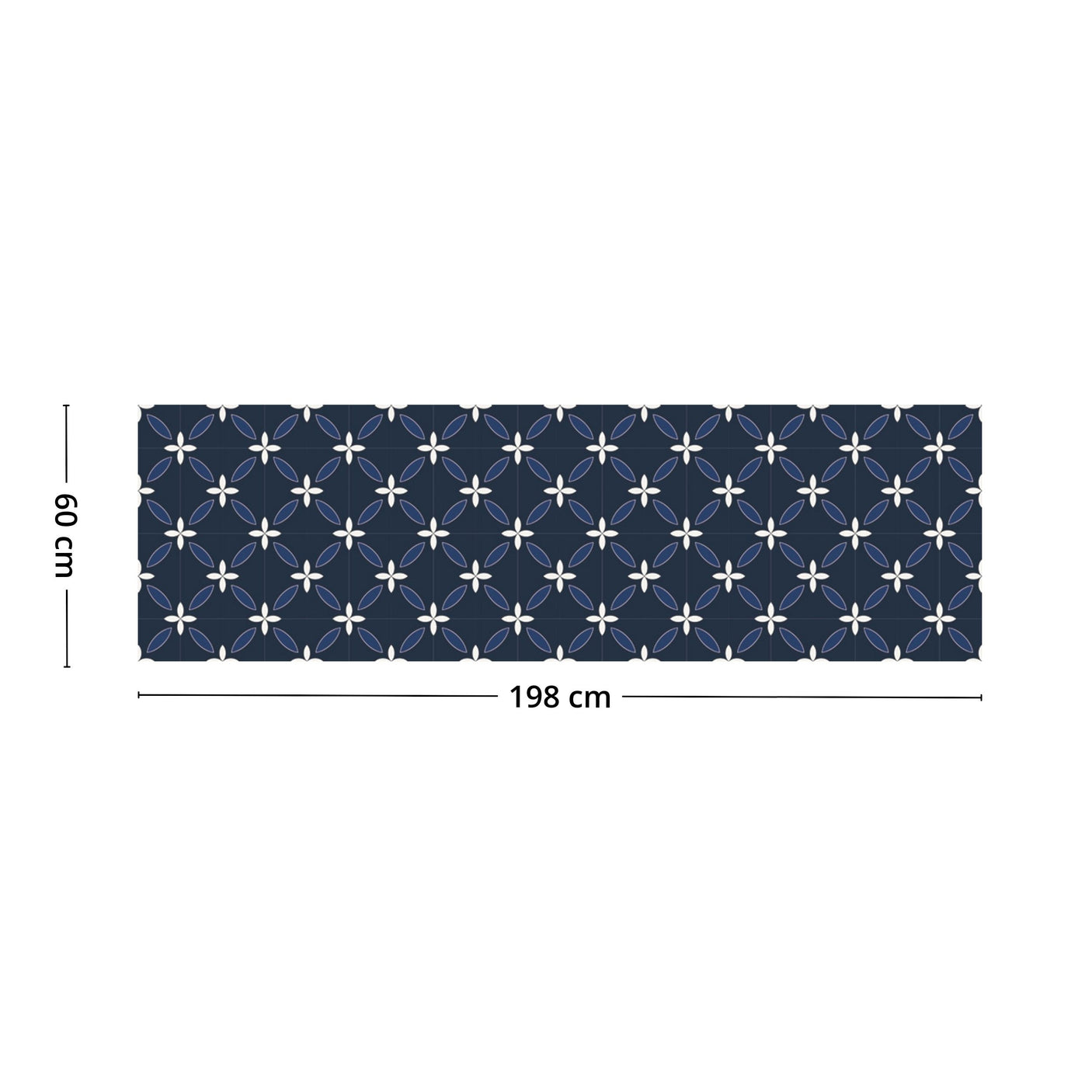 Classic Navy selvklebende backsplash