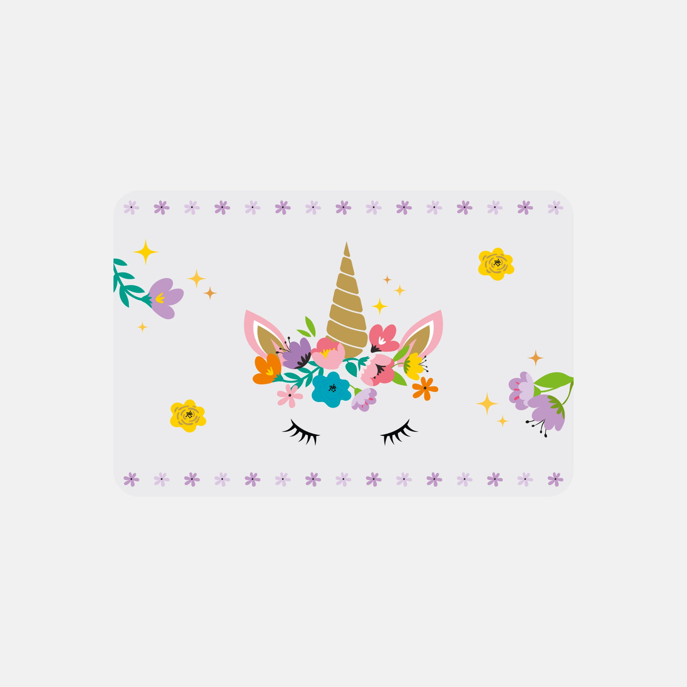 Bordbrikke Enhjørning transparent