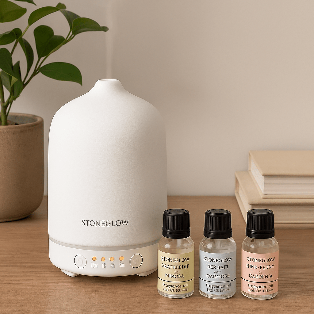 Aromadiffuser startpakke hvit - Lindas Dekor