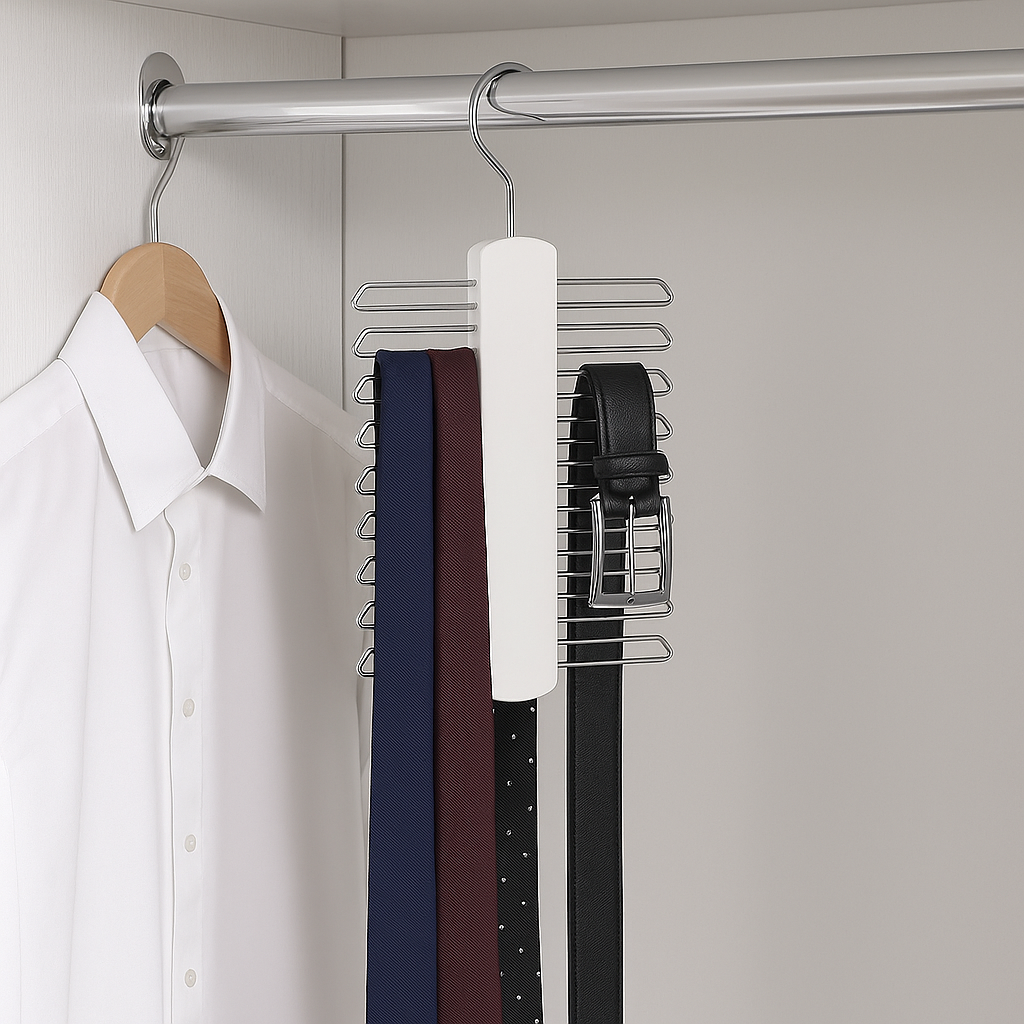 Kleshenger m/  slips- og beltehengere, hvit