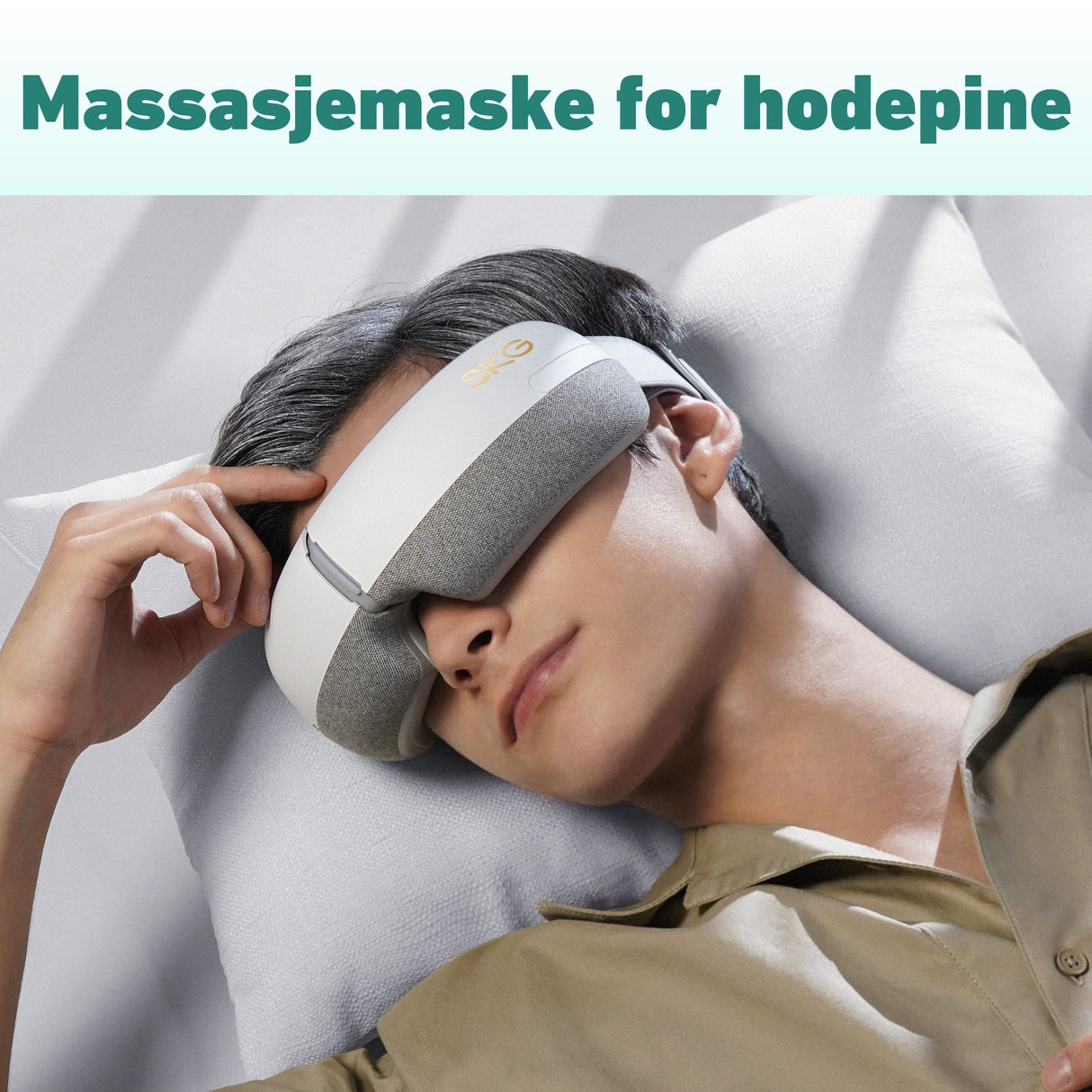 Elektrisk massasjemaske for avslapning og hodepine.