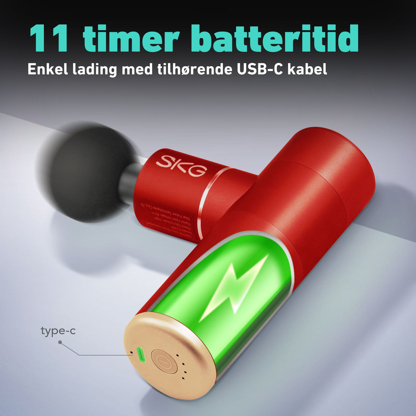 Massasjepistol F3 rød