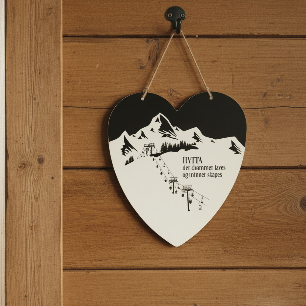 Skilt hjerte, hytta