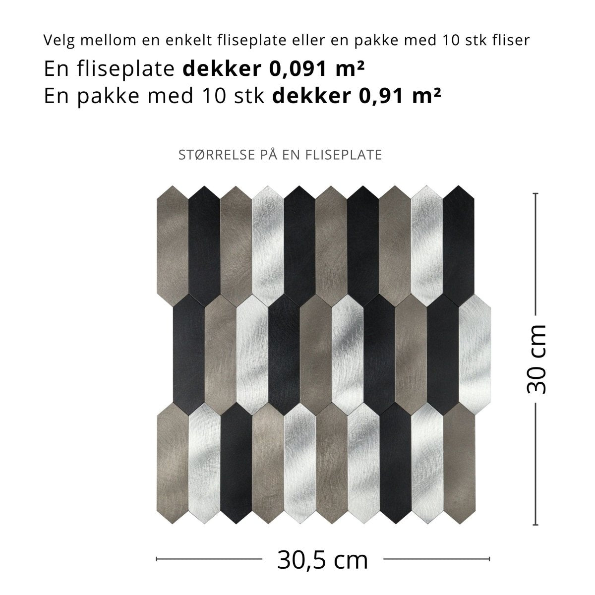 Tanya selvklebende veggfliser - Lindas Dekor