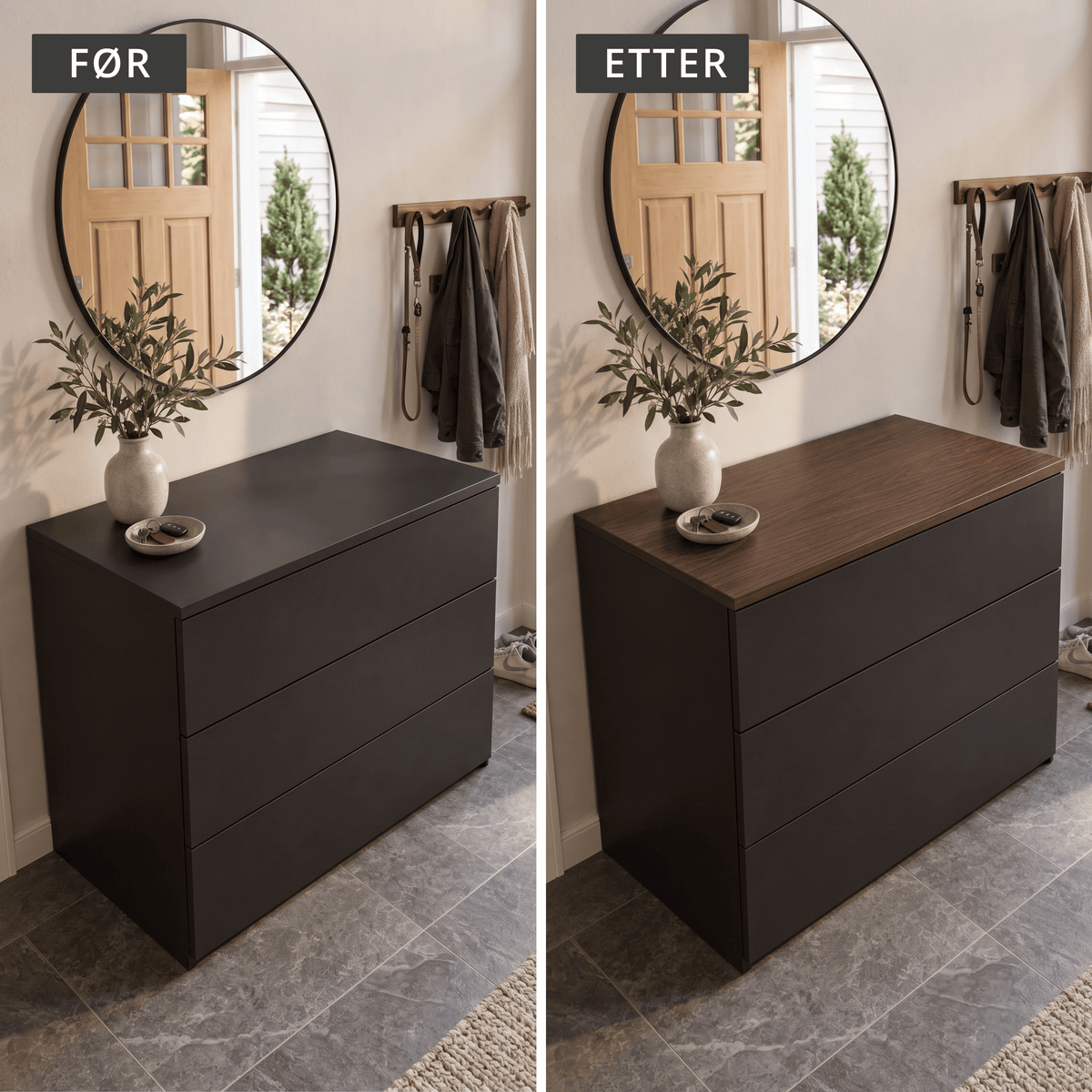 Walnut mocha kontaktplast