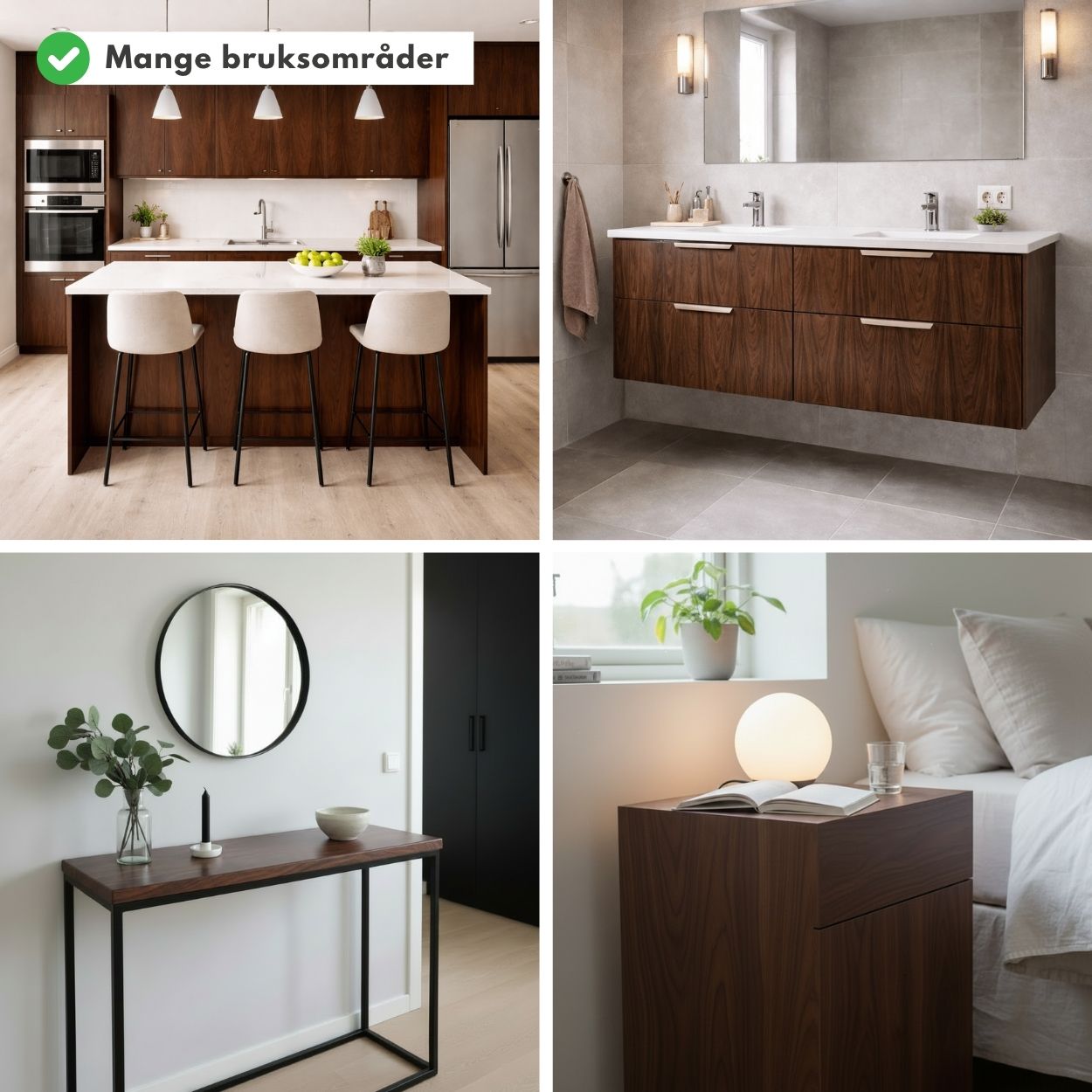 Walnut Deep kontaktplast