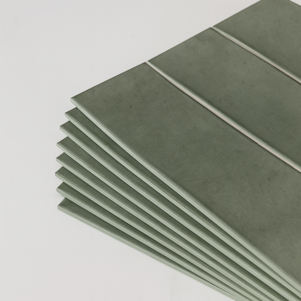 Katja olivengrønn selvklebende fliser