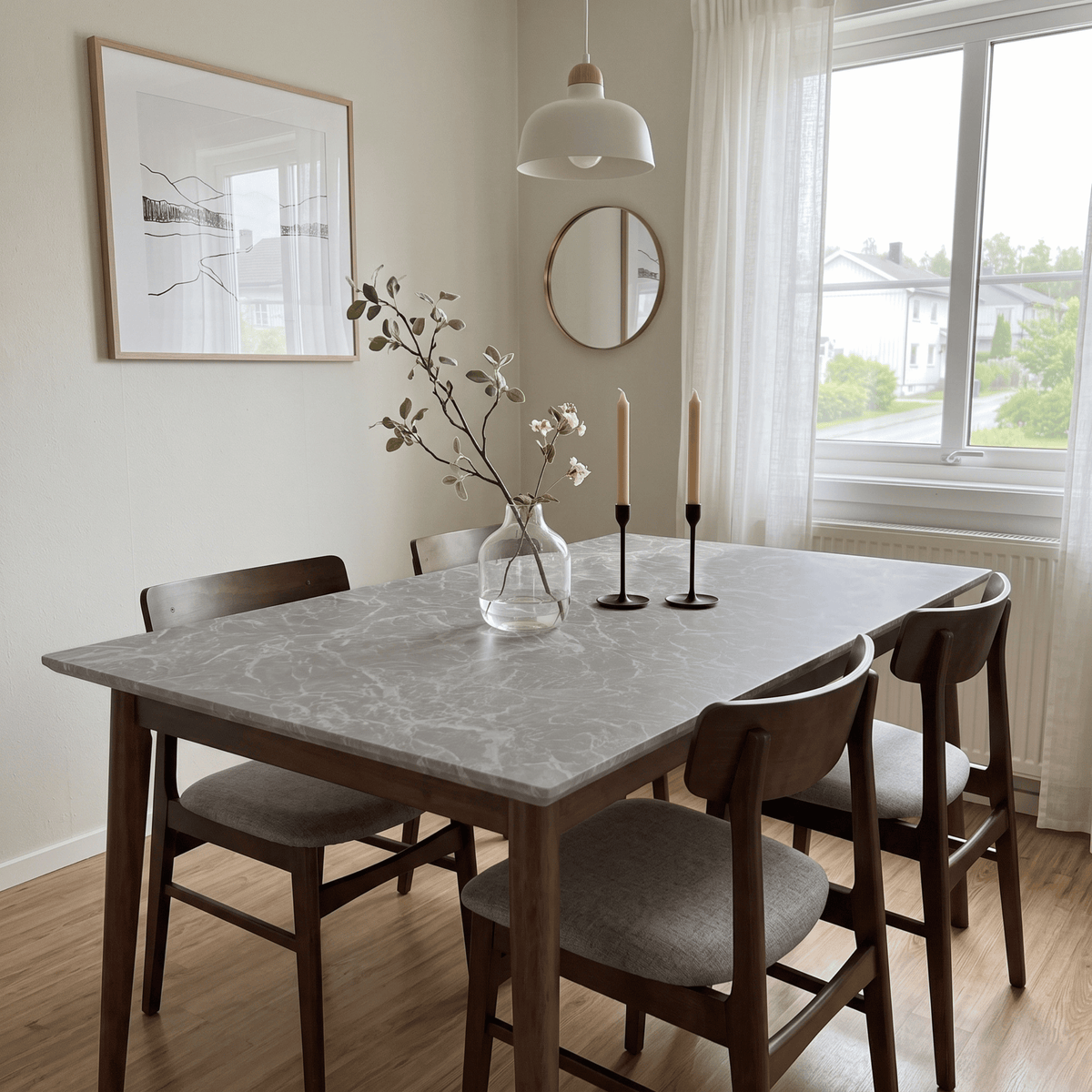 Limestone antrasitt kontaktplast