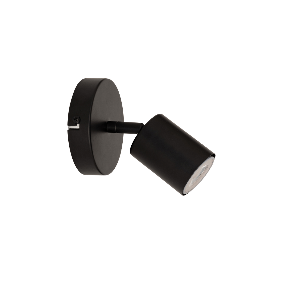 Vico vegg- og taklampe sort med 1 justerbar spot 10 cm