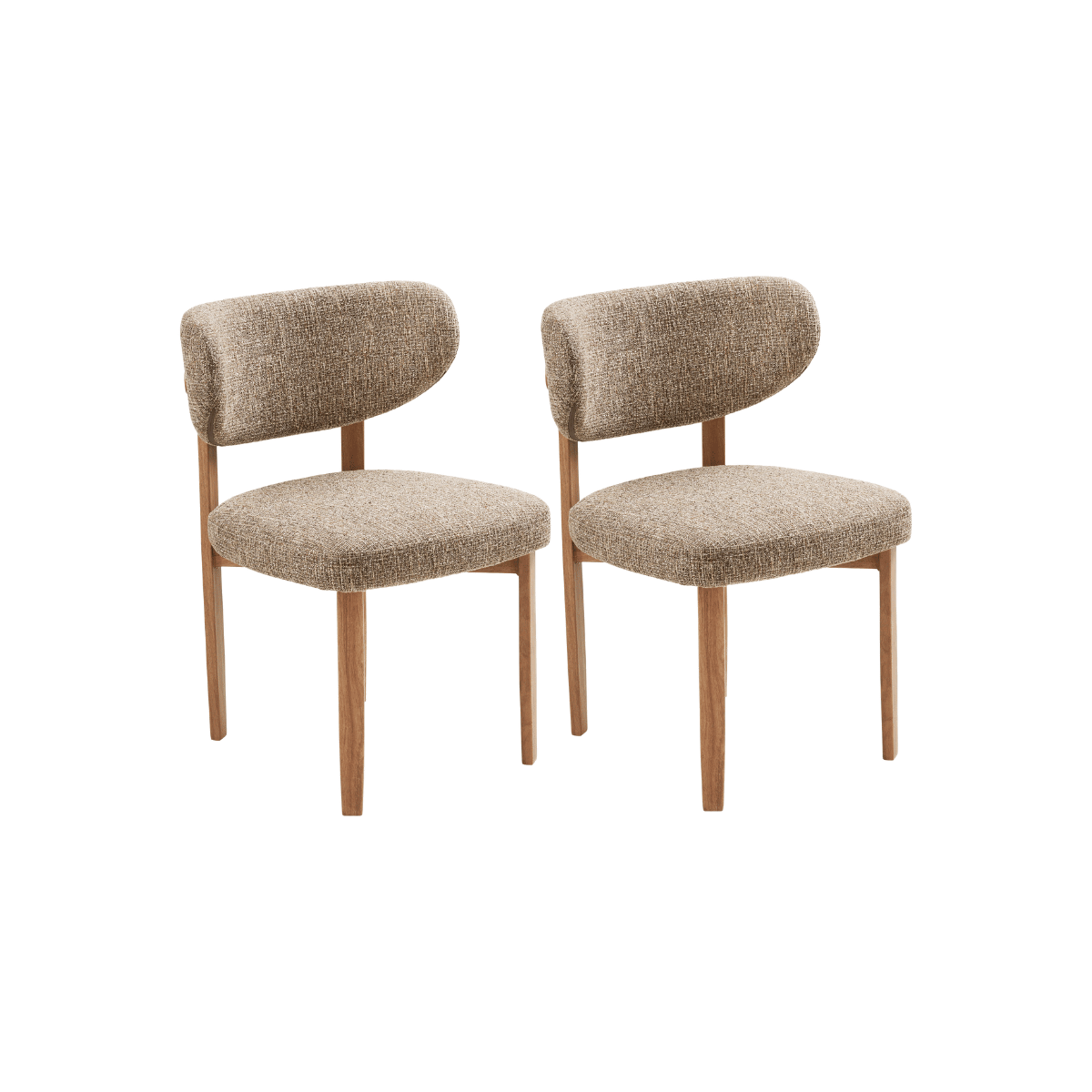 2-pk Recco spisestol eikefarget - Lindas Dekor Spisestol