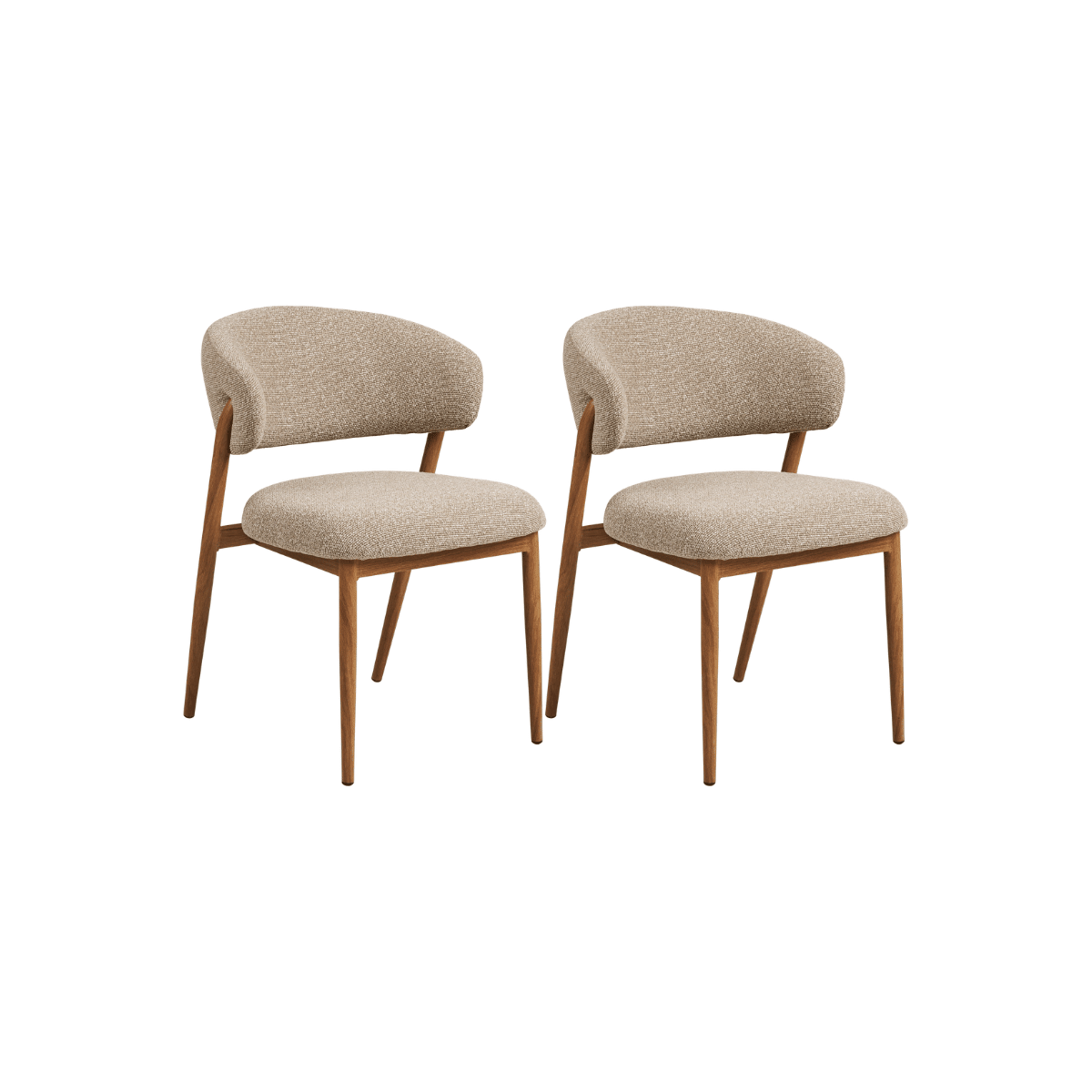 2-pk Cavi spisestol eikefarget