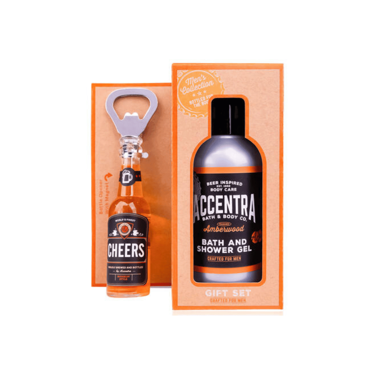 Gavesett 150 ml Dusjsåpe ølflaske med åpner - Lindas Dekor Gavesett