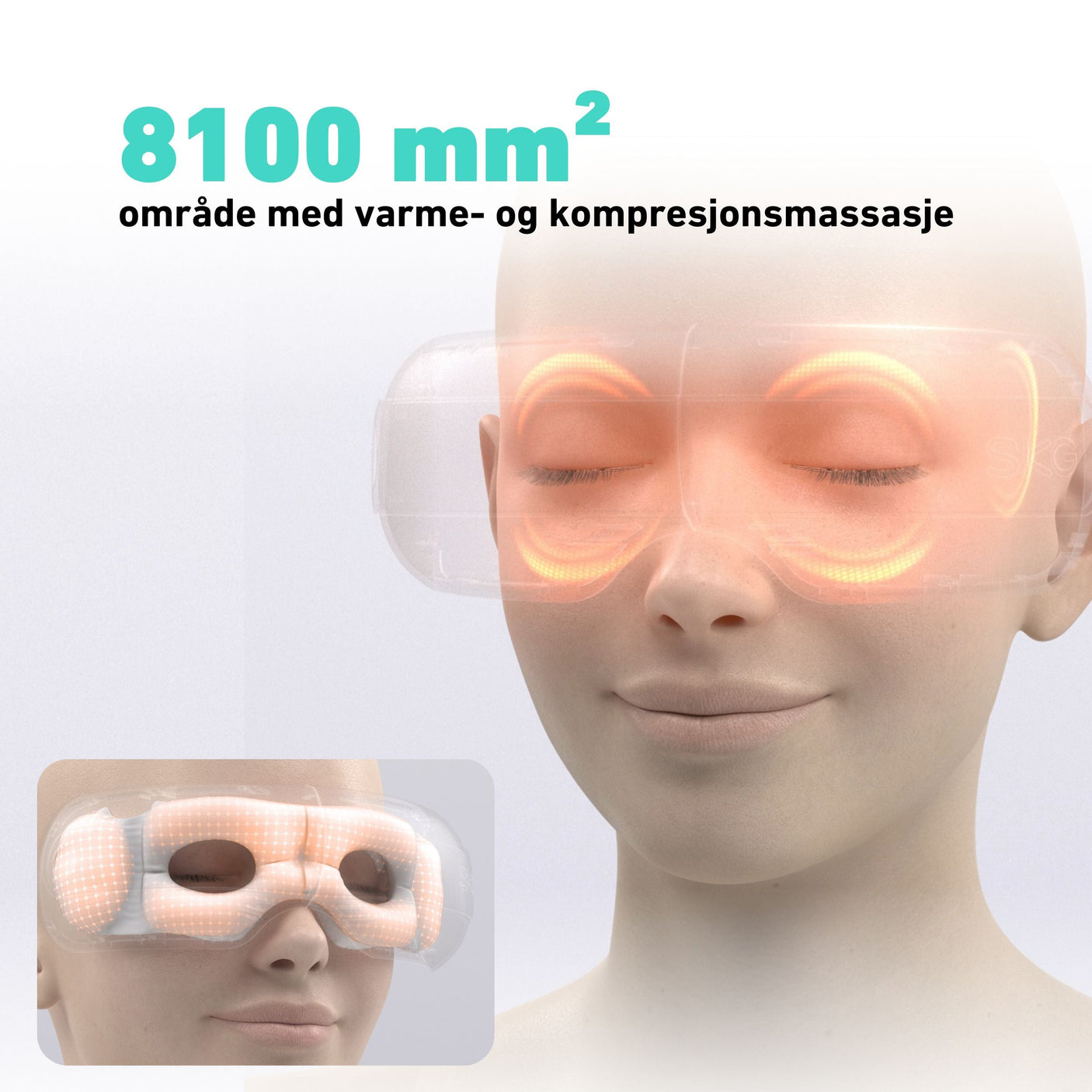 Lett og komfortabel design som passer ulike ansiktsformer.