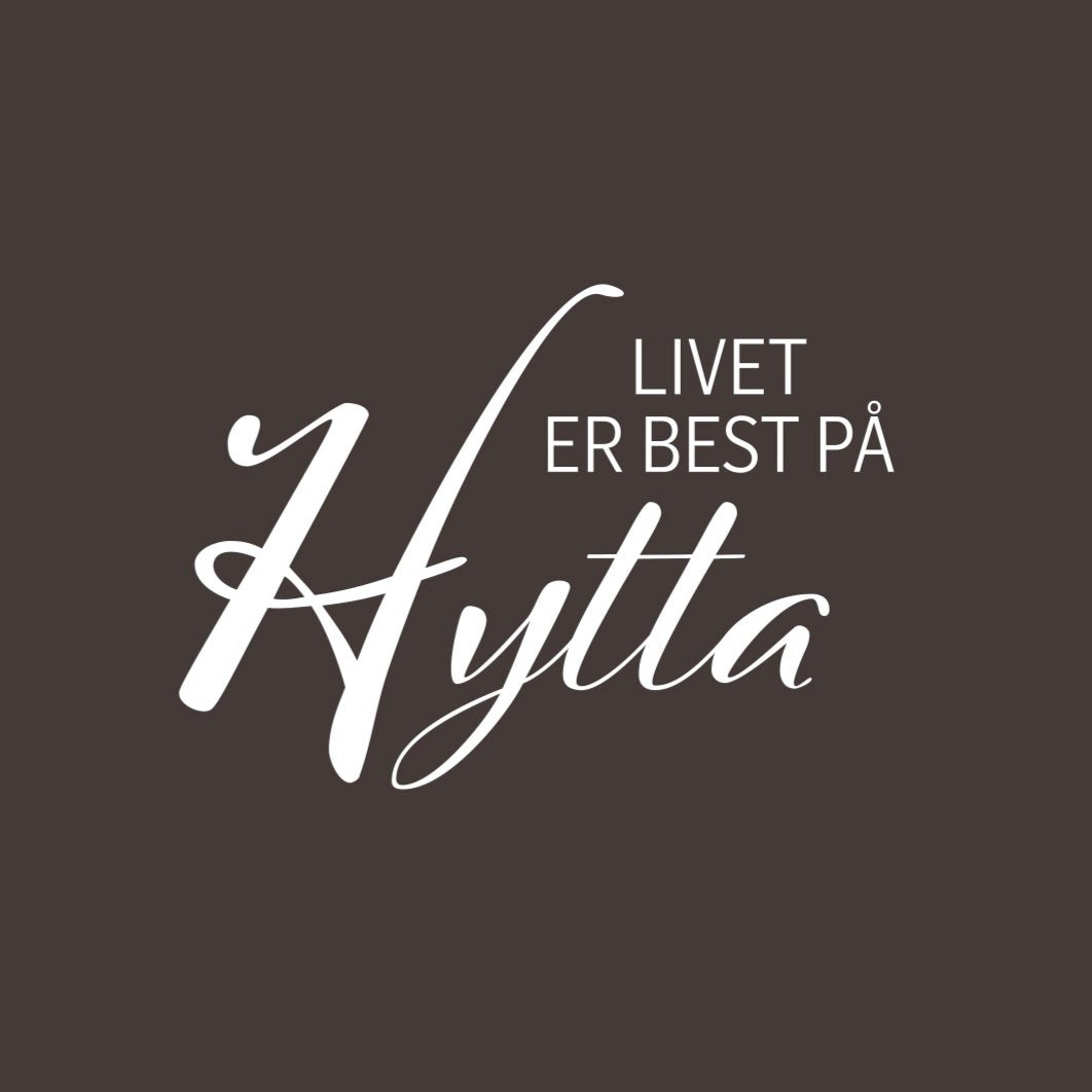 20 - pk Serviett "Livet hytta" brunsvart - Lindas Dekor