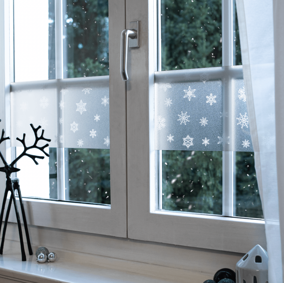 Limited Static snowflake vindusfolie - Lindas Dekor