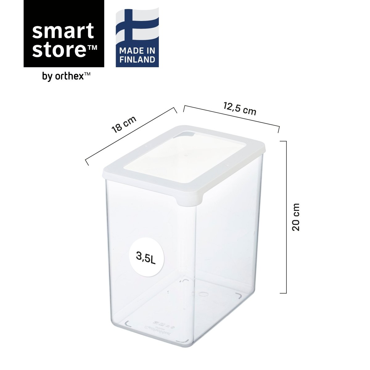 SmartStore™ Vision oppbevaringsboks med lokk 3,5 L - Lindas Dekor