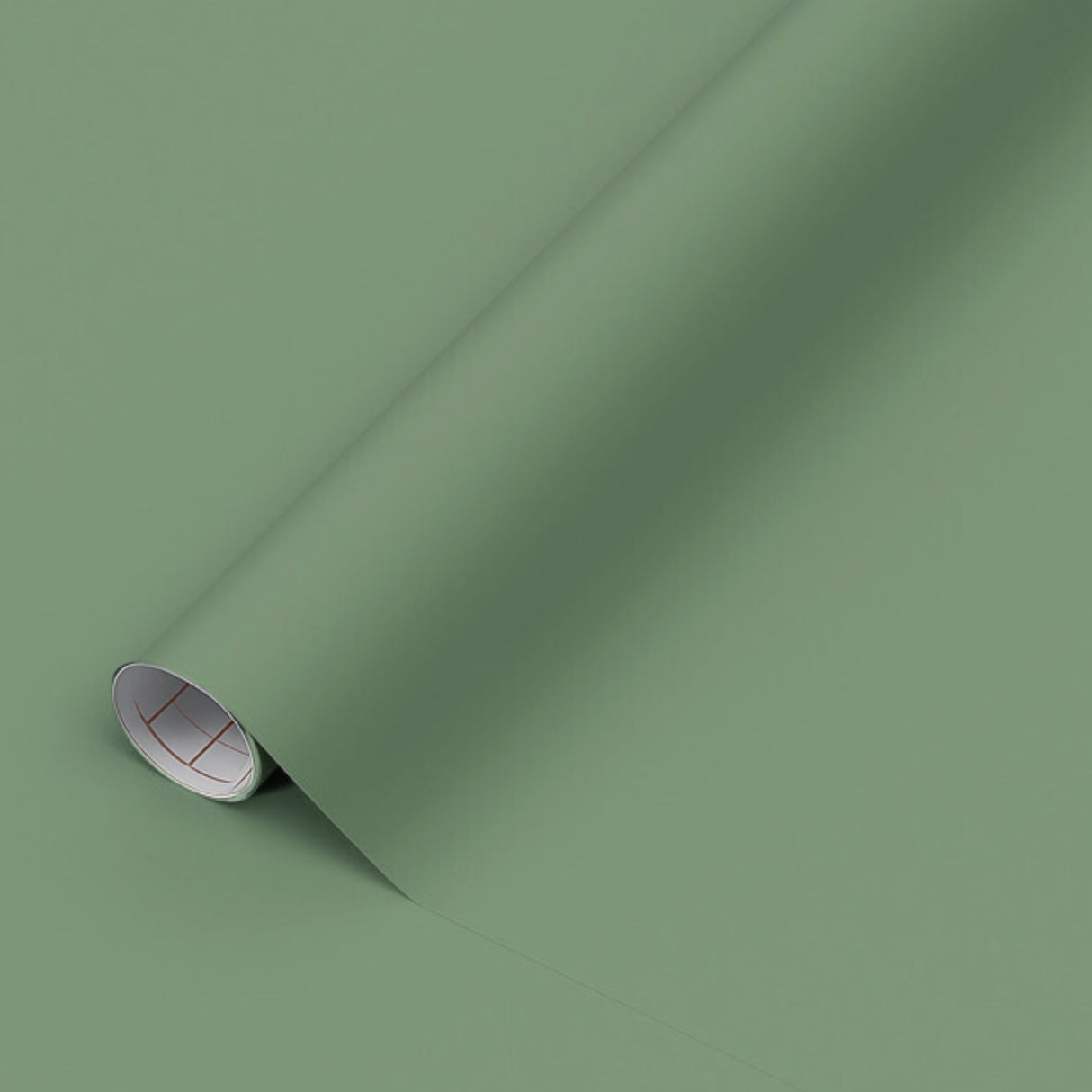 Jade green kontaktplast på møbel - moderne matt grønn dekorfolie for kjøkken og bad