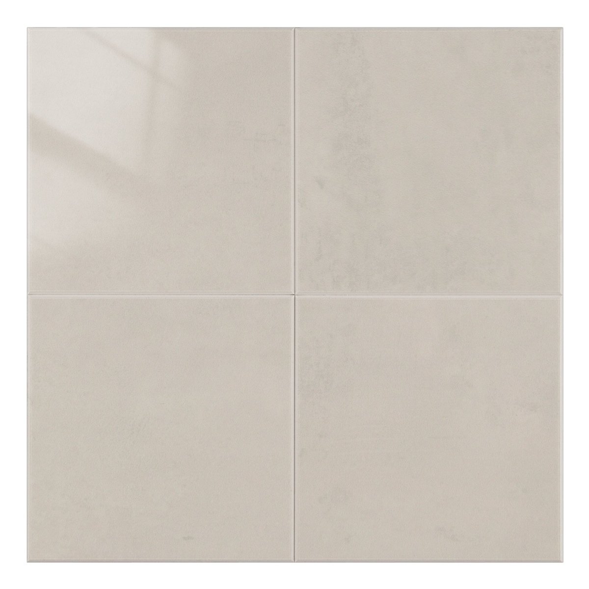Melina Beige selvklebende fliser med steinpreg og lyse toner.