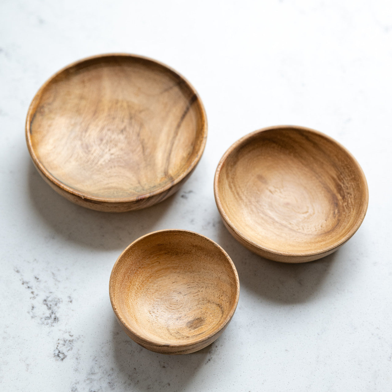 Serveringsskåler i akasietre 3 pk fra Artesà