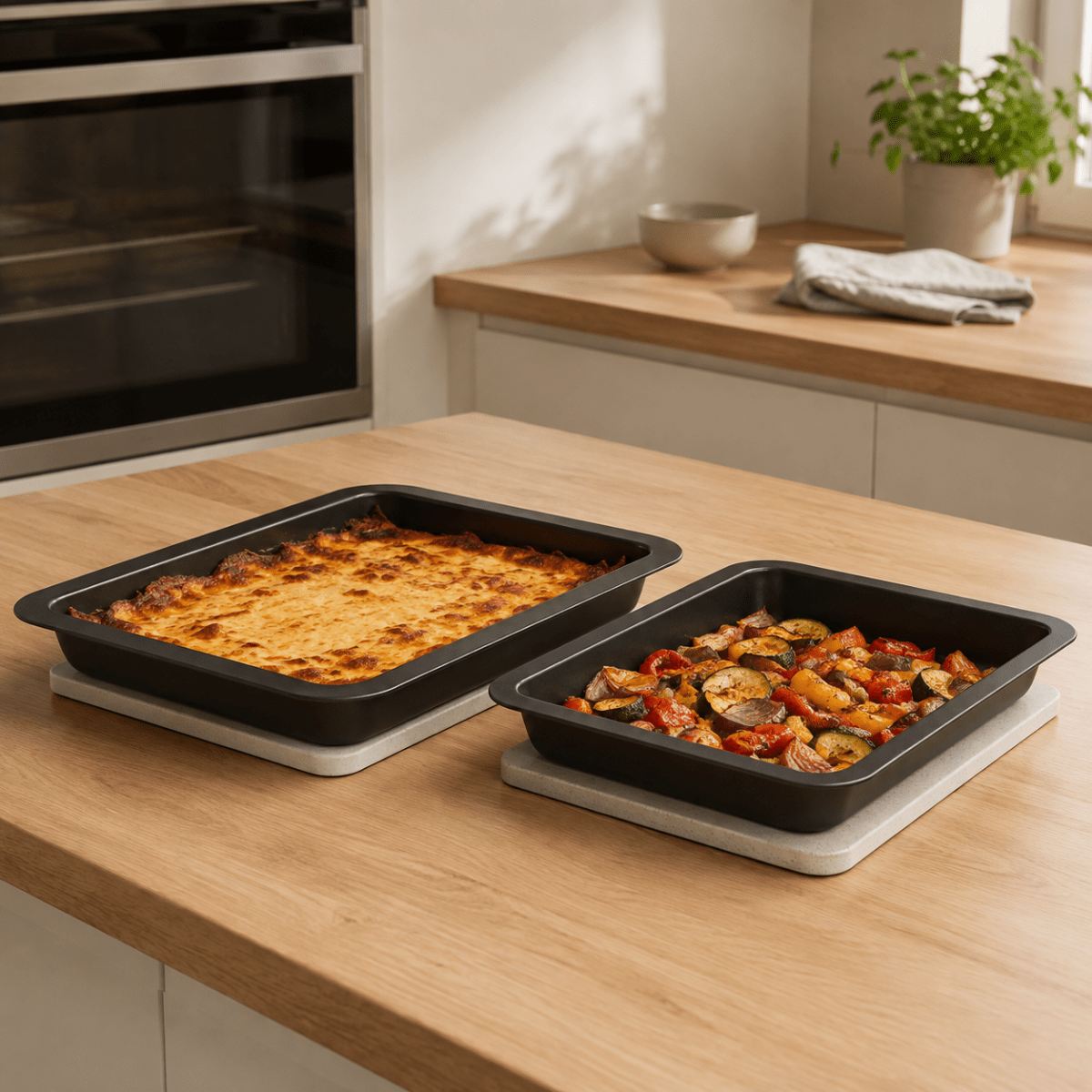 Smart långpannsset, perfekt för stora och små måltider.