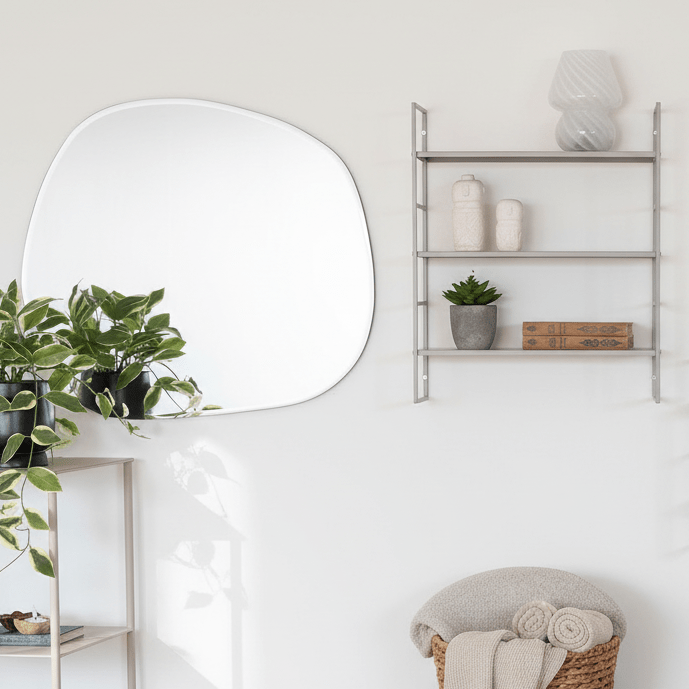Beja hyller stål kjølig grå 48 x 17 x 55 cm - Lindas Dekor
