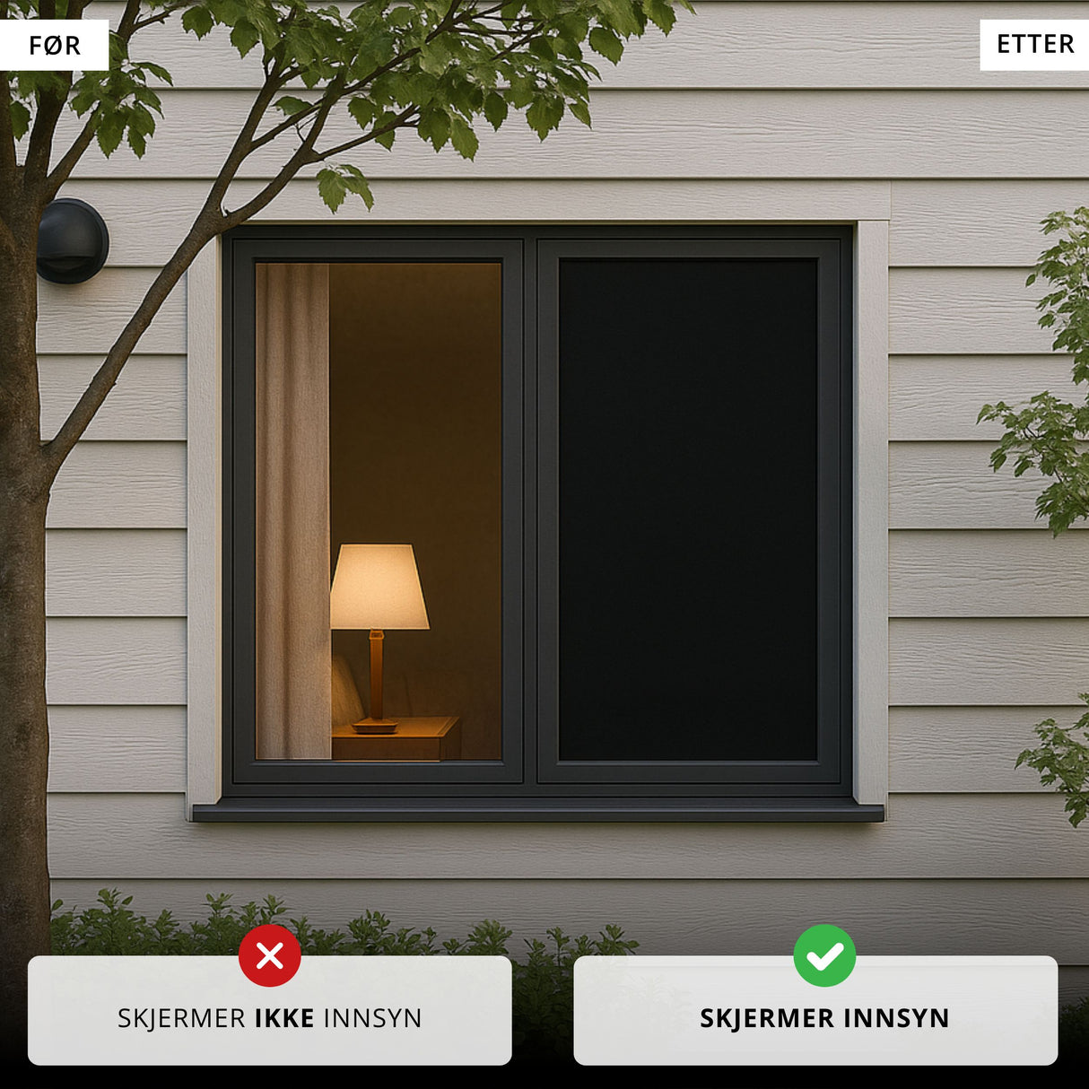 Vareprøve: Supreme Static Blackout vindusfolie