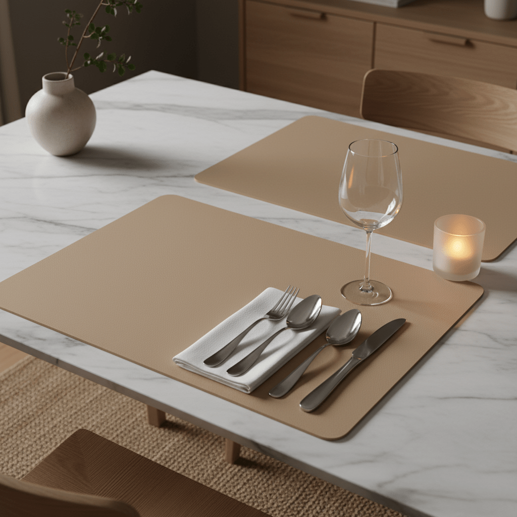 Bordbrikke taupe 45 x 30 cm - Lindas Dekor Bordbrikke