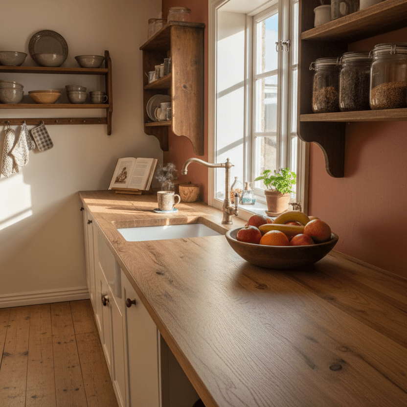 Brekstad eik – rustikt farmhouse kjøkken