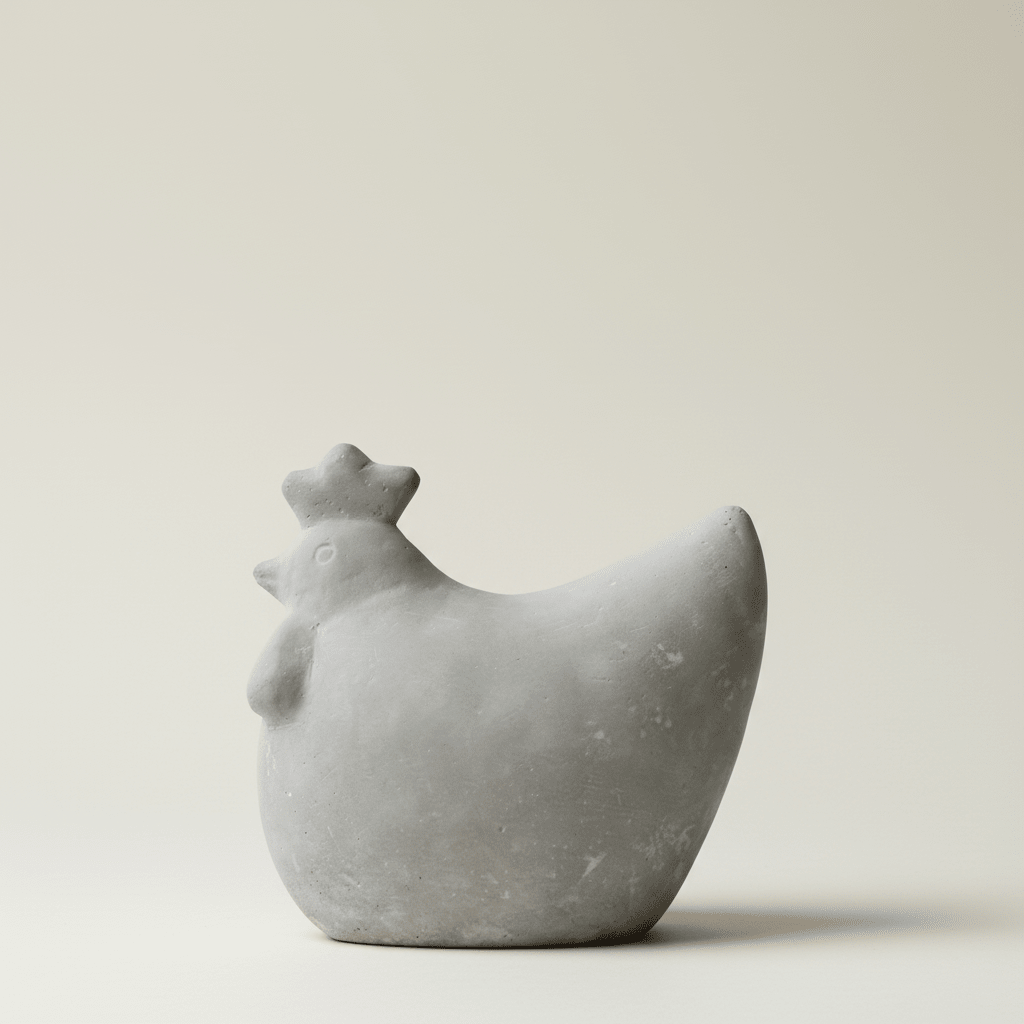 DBKD Concrete Hen 14 cm påskepynt - Lindas Dekor