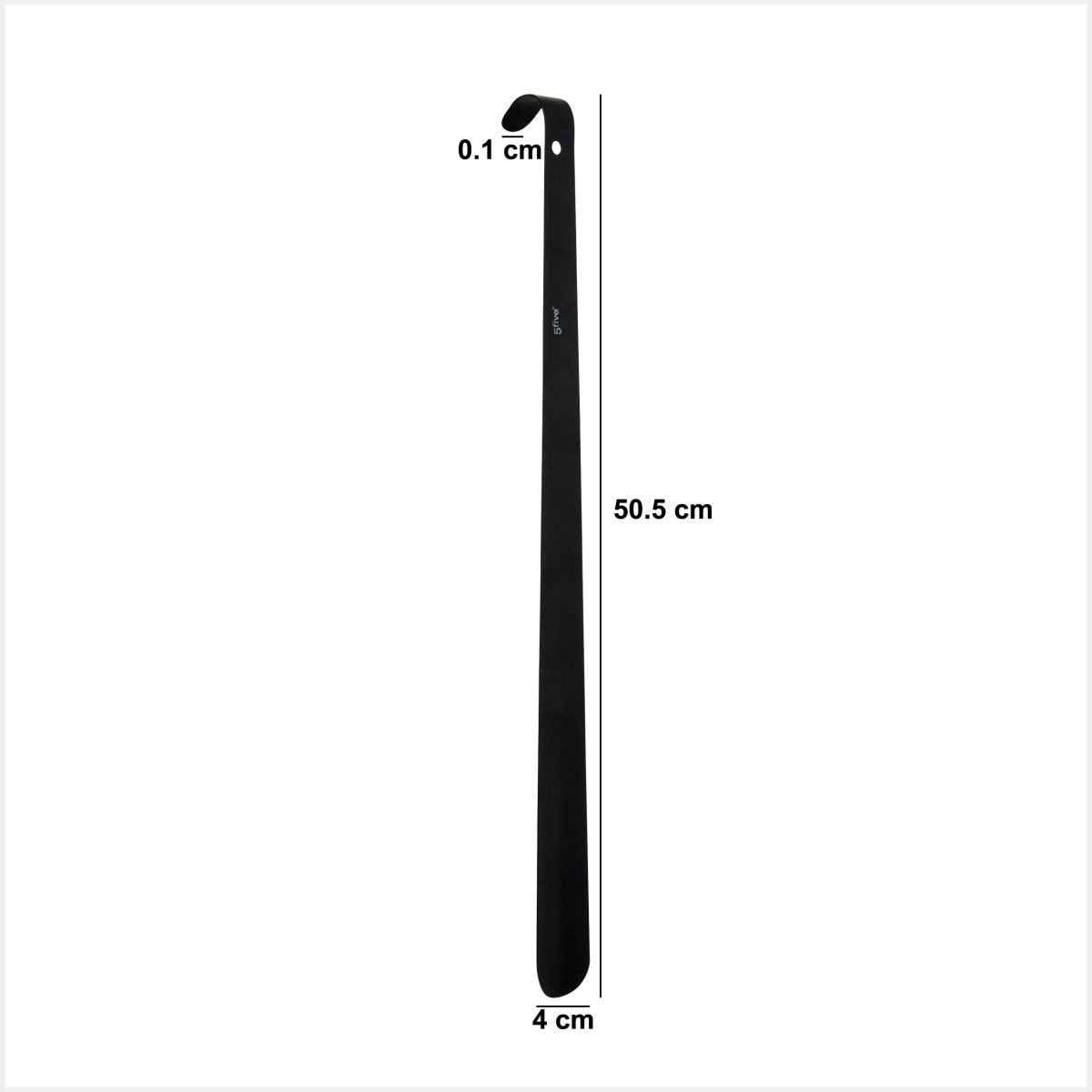 Skohorn i metal 50,5 cm – mål og dimensioner