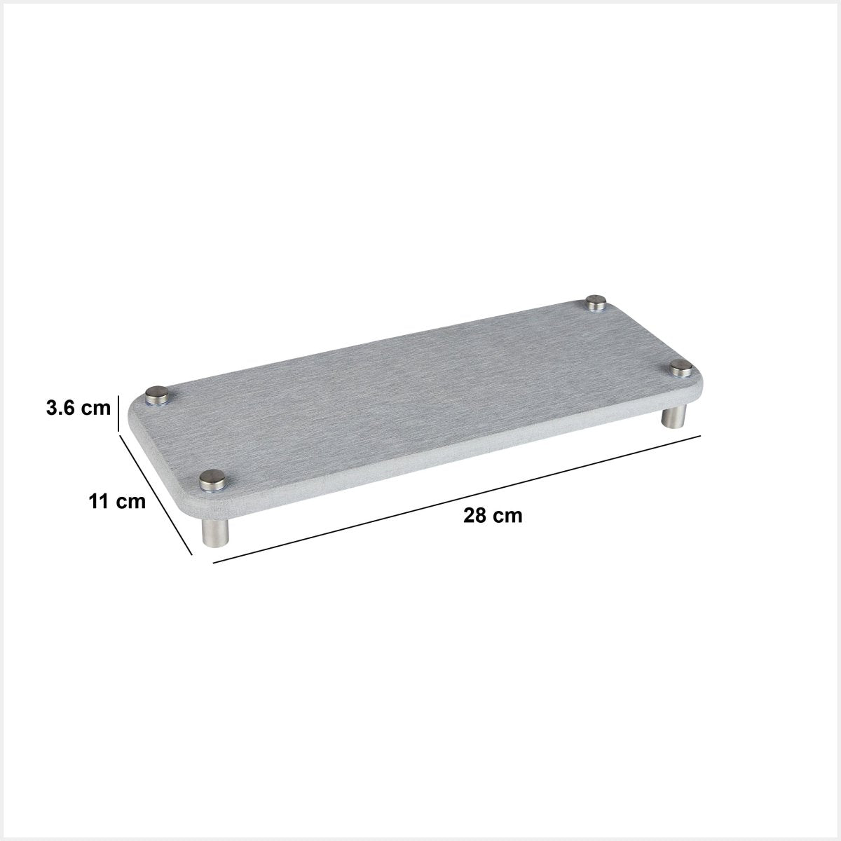 Matbräda diatomitt grå 28x11 cm – mått och dimensioner