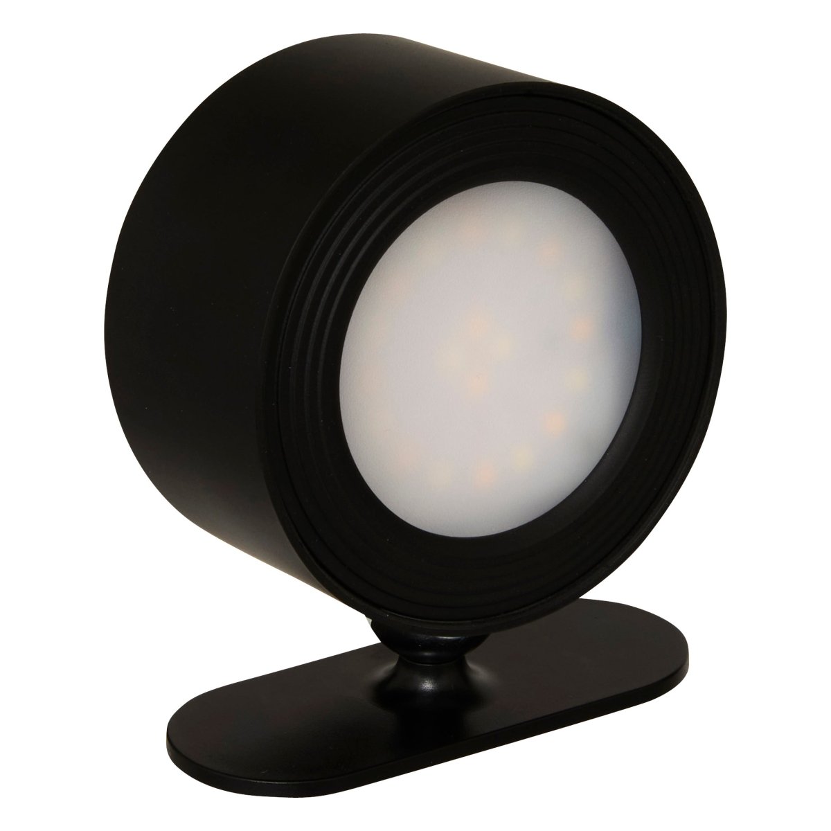 Laddbar magnetisk LED-vägglampa svart 8 cm