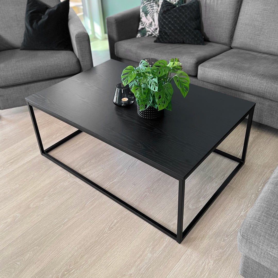 Treverk sort glatt matt kontaktplast - Lindas Dekor