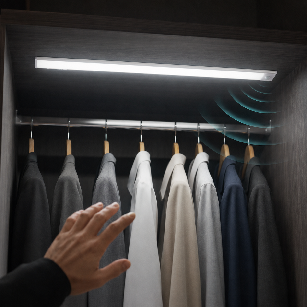 Oppladbar LED-list med bevegelsessensor 60 cm