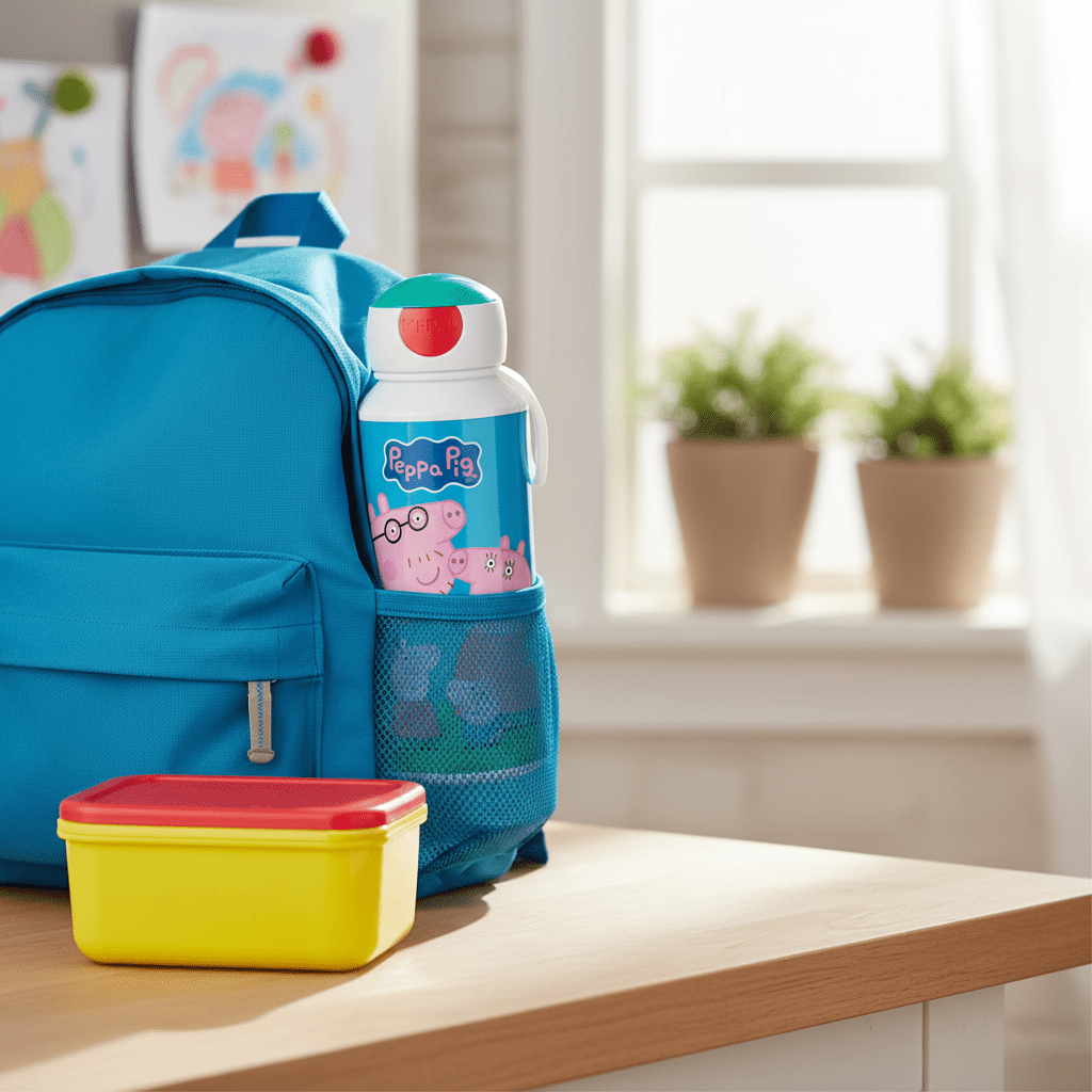 Peppa gris Pop Up Drikkeflaske 400 ml - Lindas Dekor Drikkeflaske