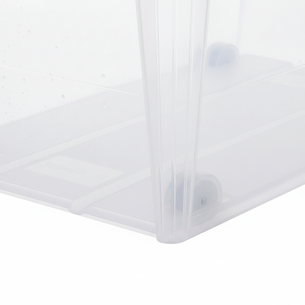 Oppbevaringsboks 70 liter med hjul for enkel flytting