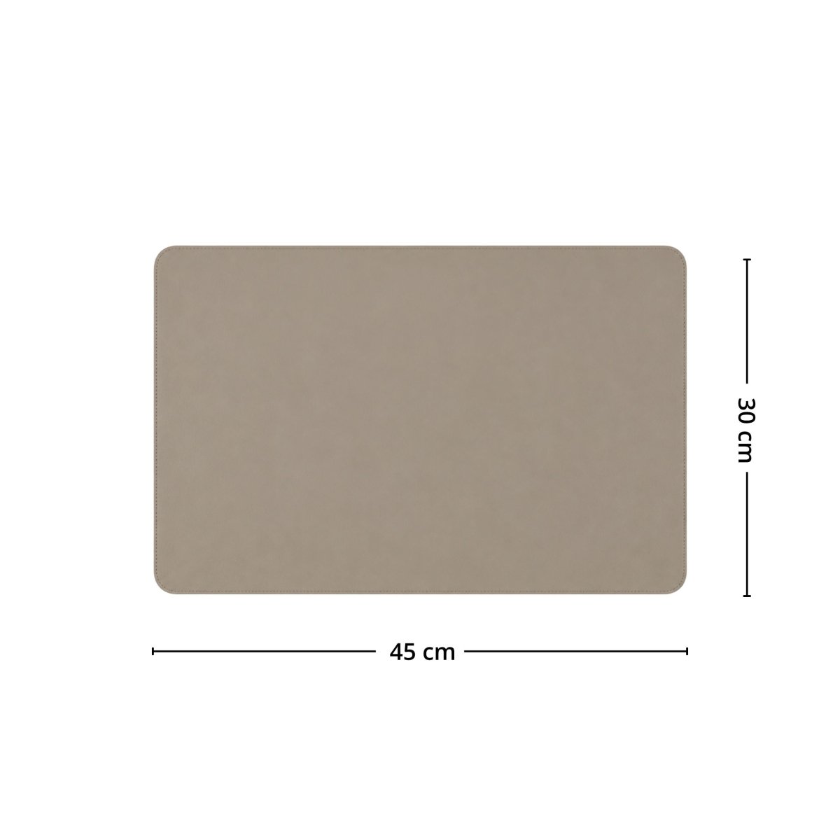 Bordbrikke taupe 45 x 30 cm - Lindas Dekor Bordbrikke