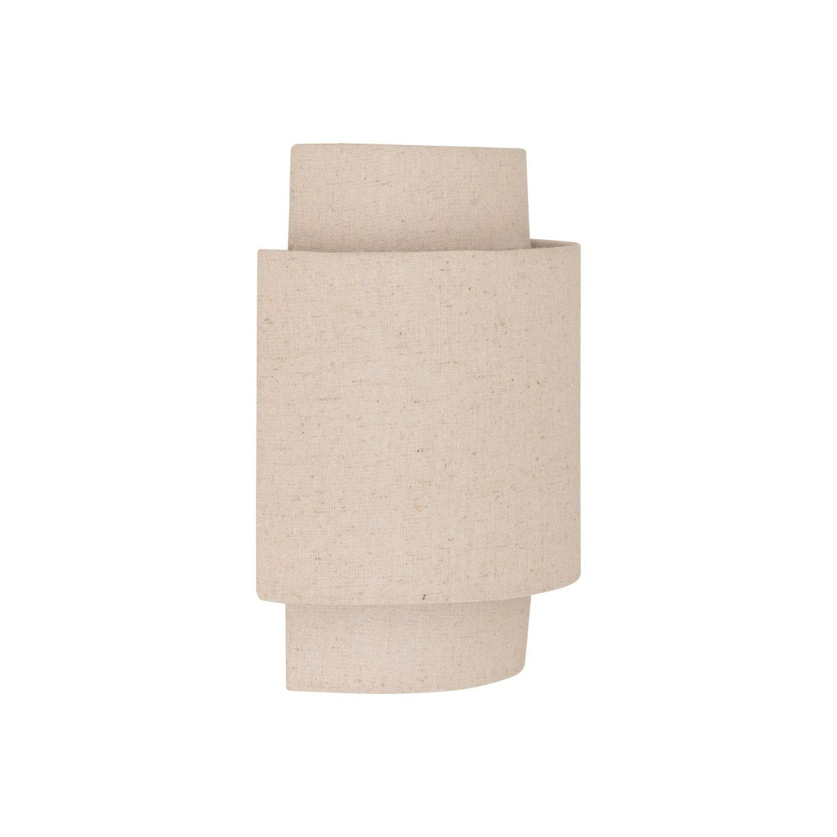 Vägglampa Nahel i beige lin 27 cm
