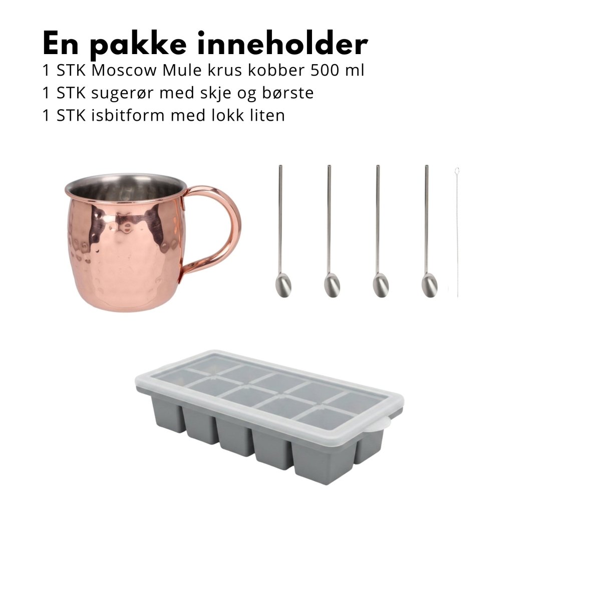 Drikkesett sommer 3 deler - Lindas Dekor Drikkesett