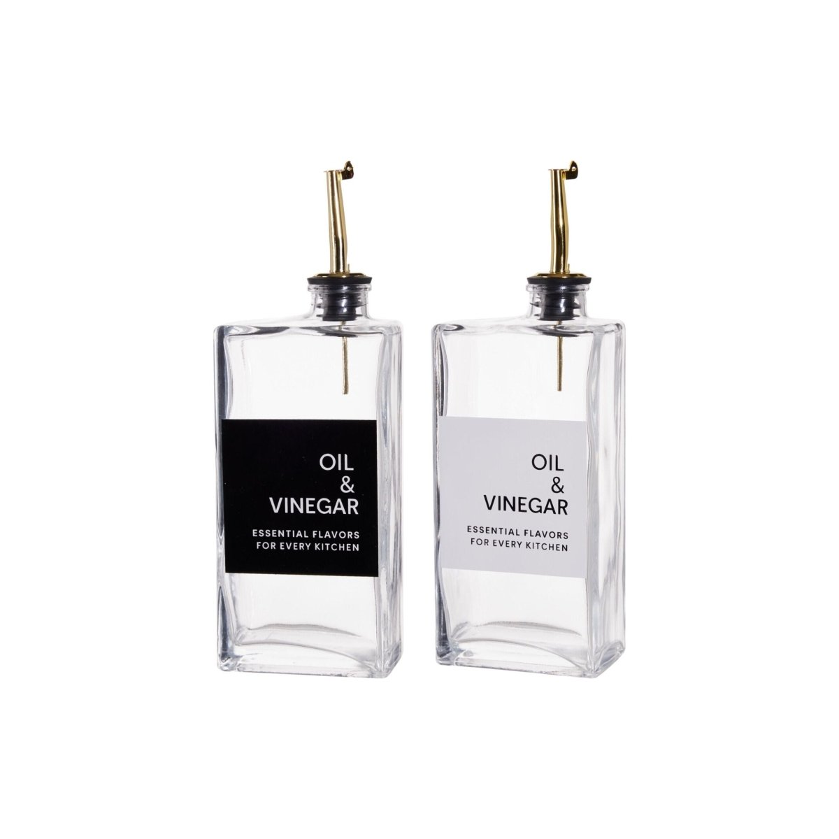 Olje og eddikflasker i glass 500 ml
