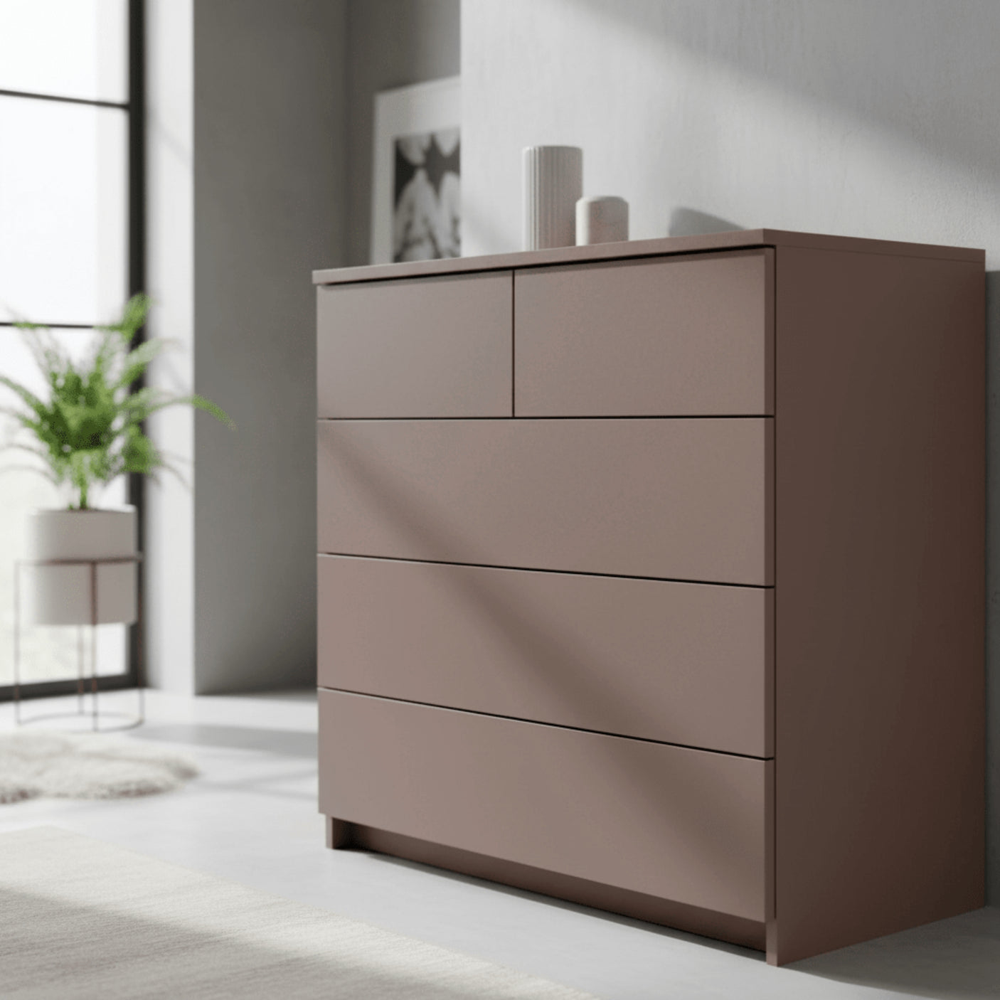 Uni Matt chocolate brown kontaktplast 45 cm x 2 meter