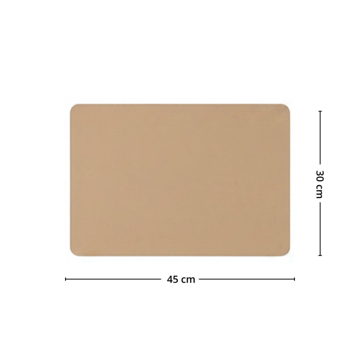 Bordbrikke taupe 45 x 30 cm - Lindas Dekor Bordbrikke