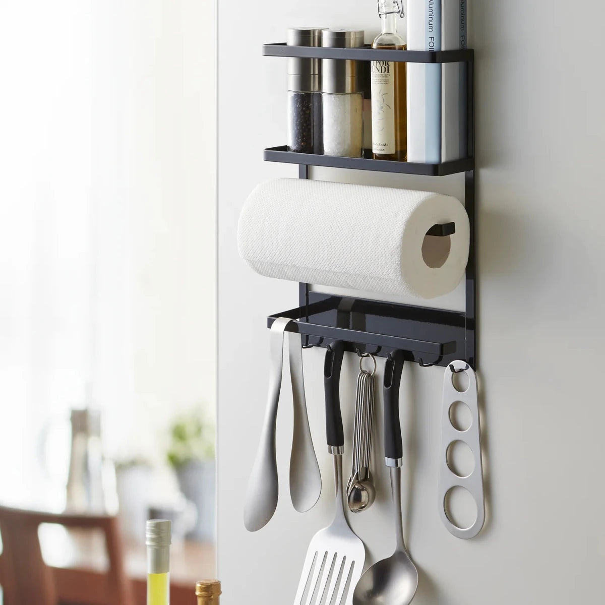 Magnetisk hylle til kjøleskap sort 34 x 24,5 cm - Lindas Dekor