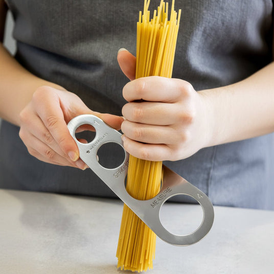 Spaghettimåler i rustfritt stål for 1 til 4 porsjoner - Lindas Dekor