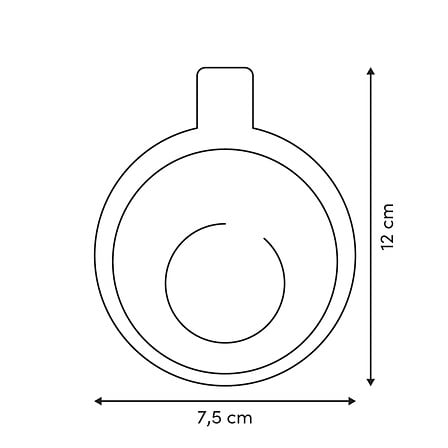 Lugtfjerner til skraldespand med mål, 7,5 cm
