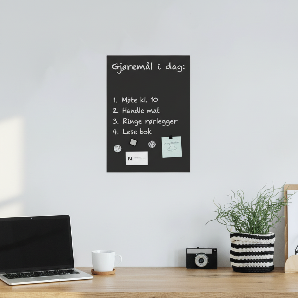 Tavlefolie magnetisk – Selvklebende tavle med magneter og kritt fra d-c-fix