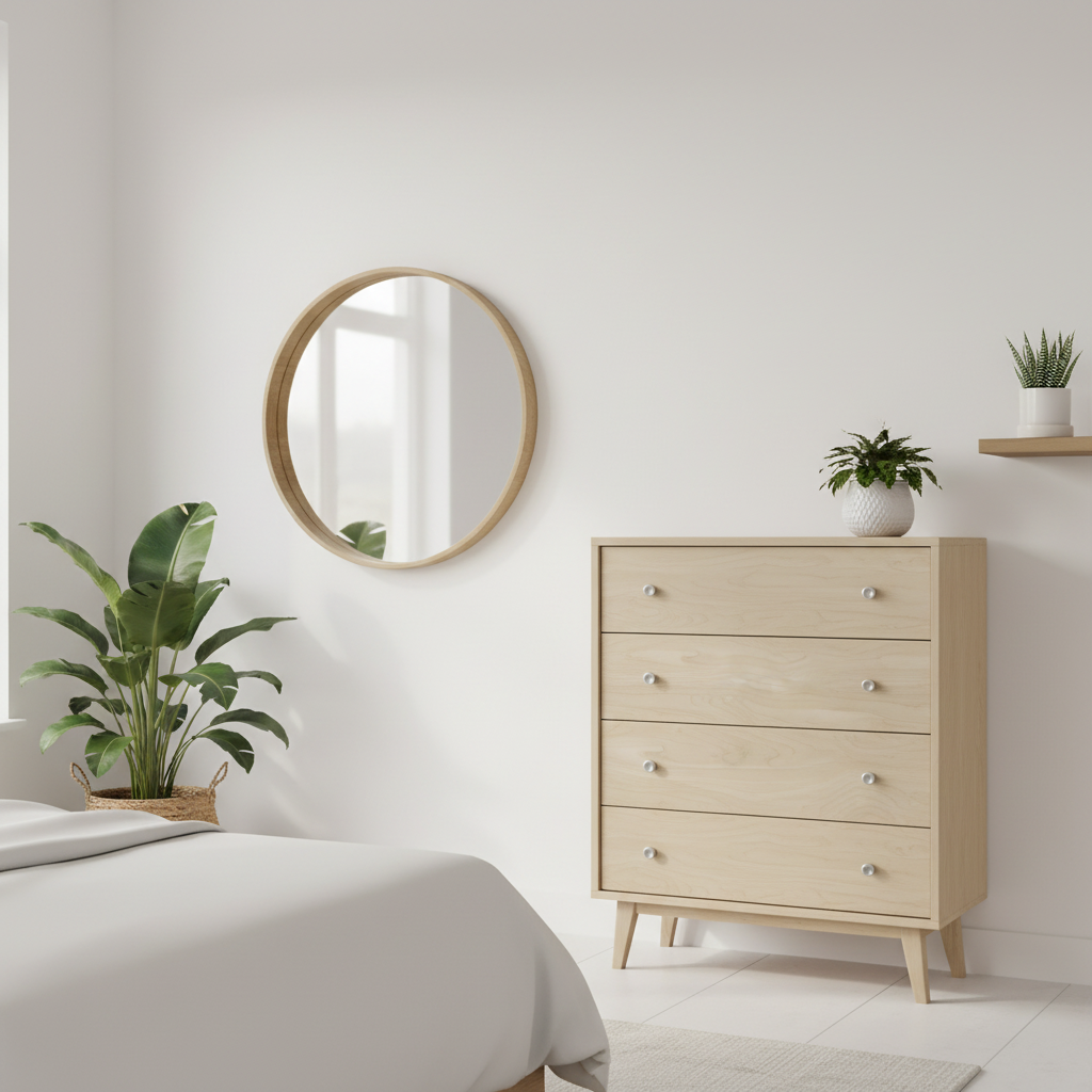 Maple kontaktplast på kommode